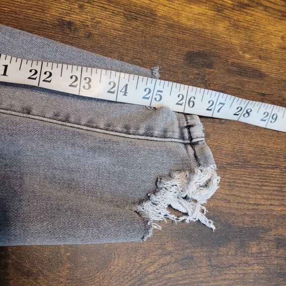 American Eagle Jeans 14 S Next Level Stretch Super Hi Rise Jegging Gray Wash - Picture 9 of 9